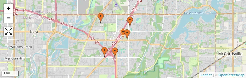 Related schools map