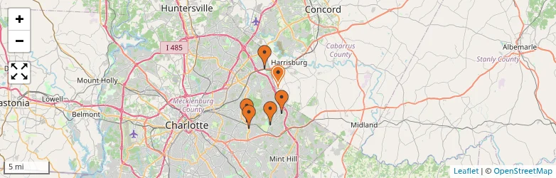 Related schools map