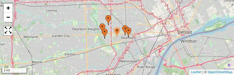 Related schools map