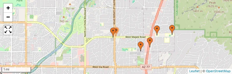 Related schools map