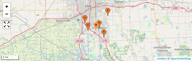 Related schools map