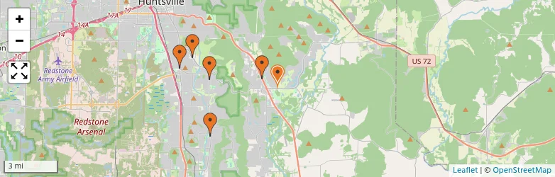 Related schools map