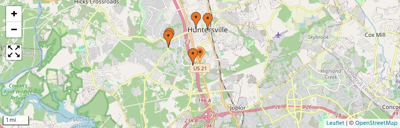 Related schools map