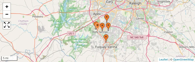 Related schools map