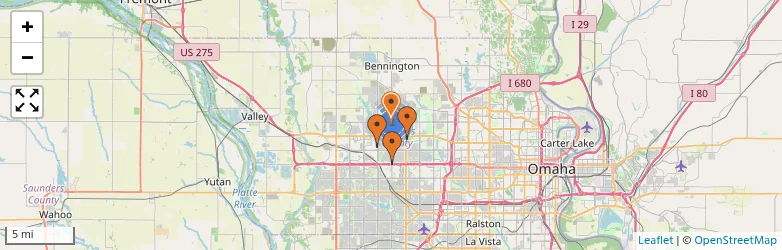 Related schools map