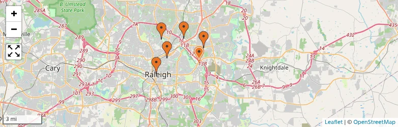 Related schools map