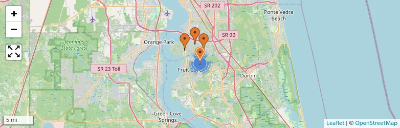 Related schools map