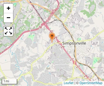 Map of Simpsonville KinderCare