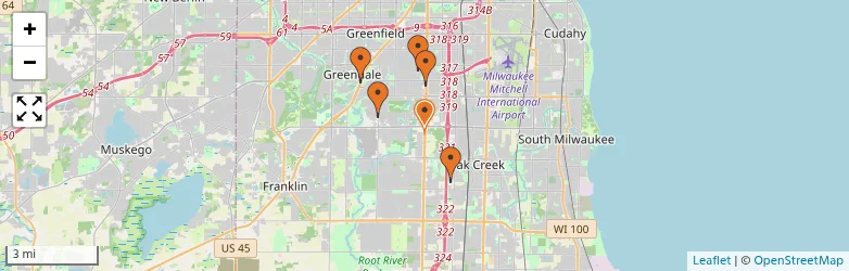 Related schools map