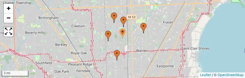Related schools map