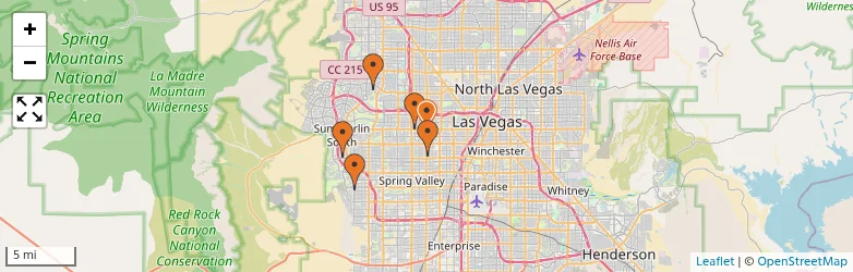 Related schools map