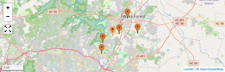 Related schools map