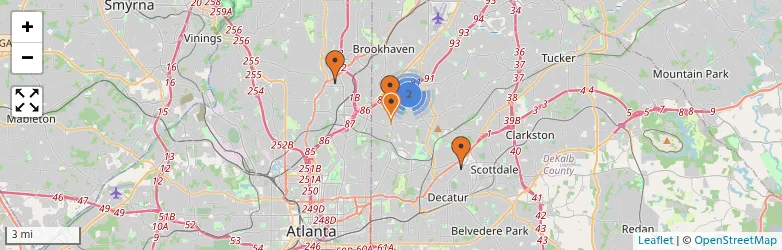 Related schools map
