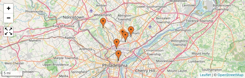 Related schools map
