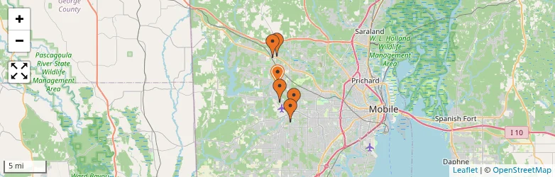 Related schools map