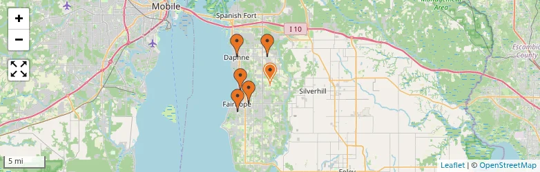 Related schools map