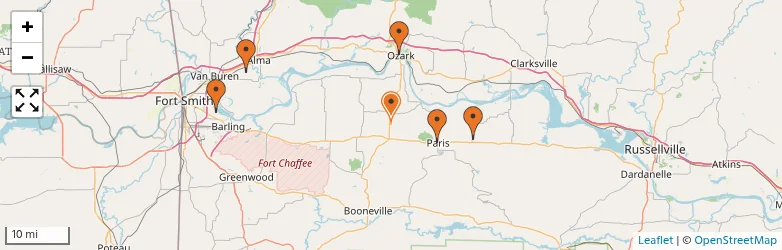 Related schools map