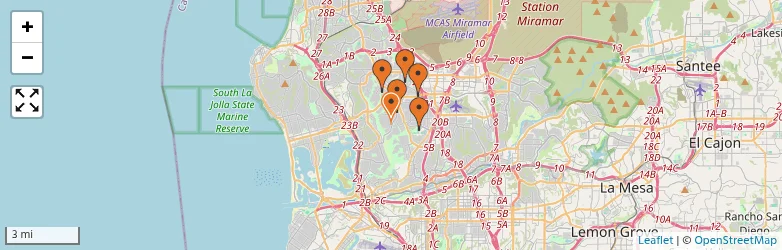 Related schools map