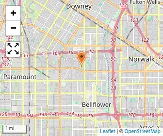 Map of Spectrumcenter Schools Downey
