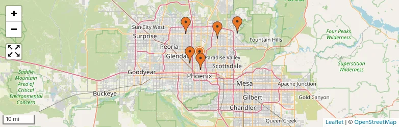 Related schools map