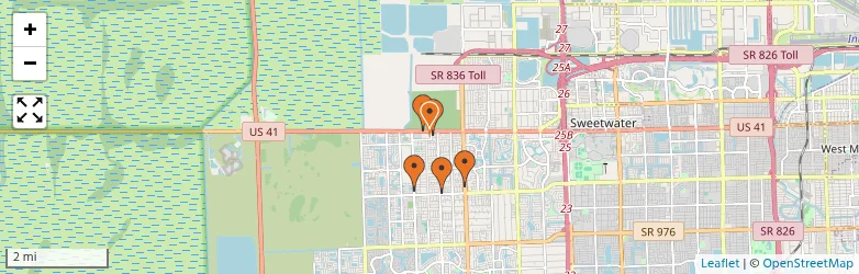 Related schools map