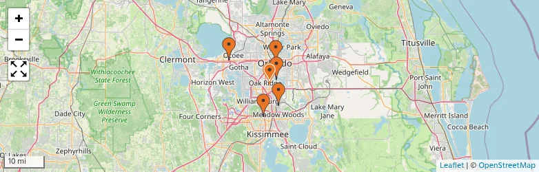 Related schools map