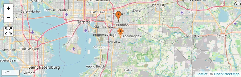 Related schools map