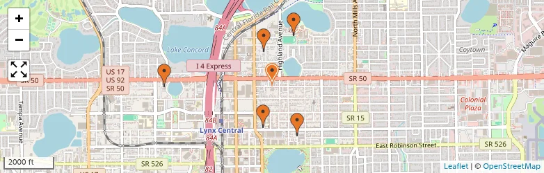 Related schools map