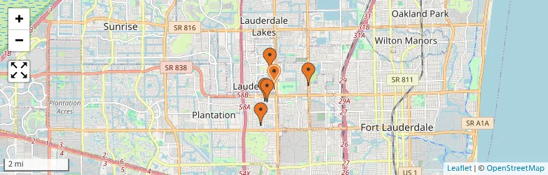 Related schools map