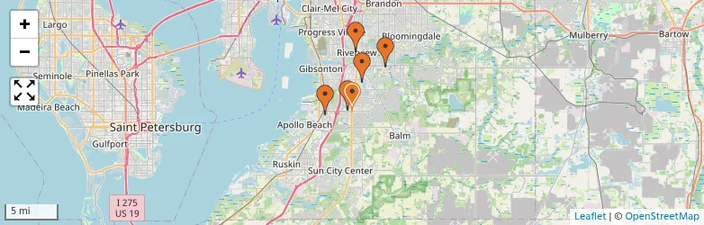 Related schools map