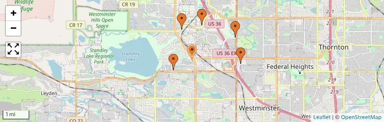 Related schools map