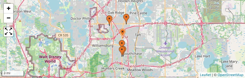Related schools map