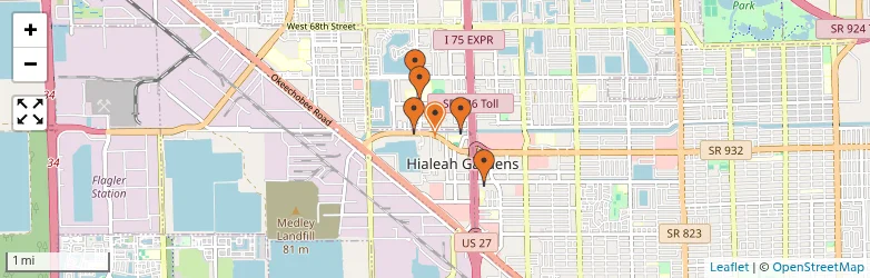 Related schools map