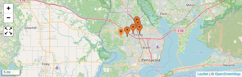 Related schools map