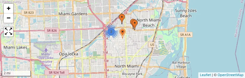 Related schools map