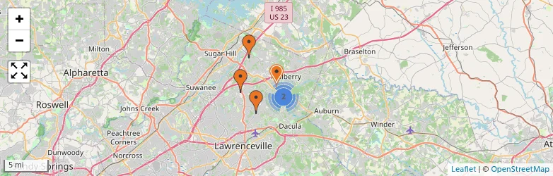 Related schools map