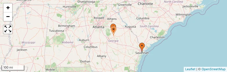 Related schools map
