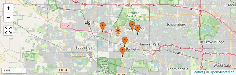 Related schools map