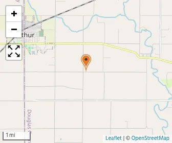 Map of Prairie Lane Amish School