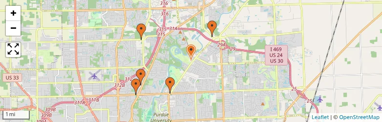 Related schools map