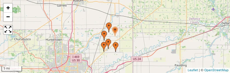Related schools map