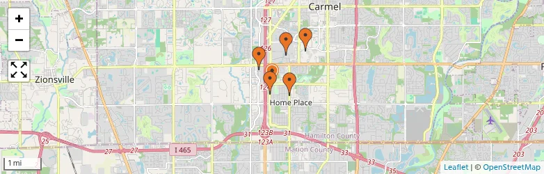Related schools map