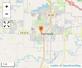 Map of Norwalk Christian Academy
