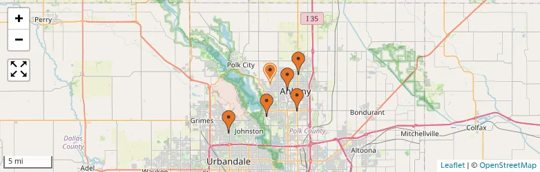 Related schools map