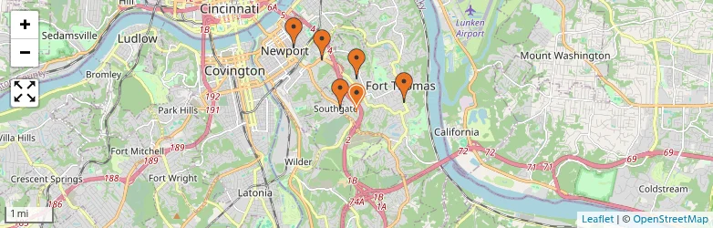 Related schools map