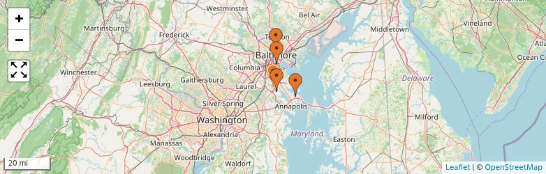Related schools map