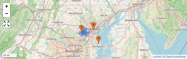 Related schools map