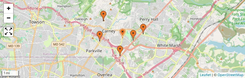 Related schools map