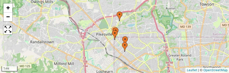 Related schools map