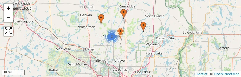 Related schools map